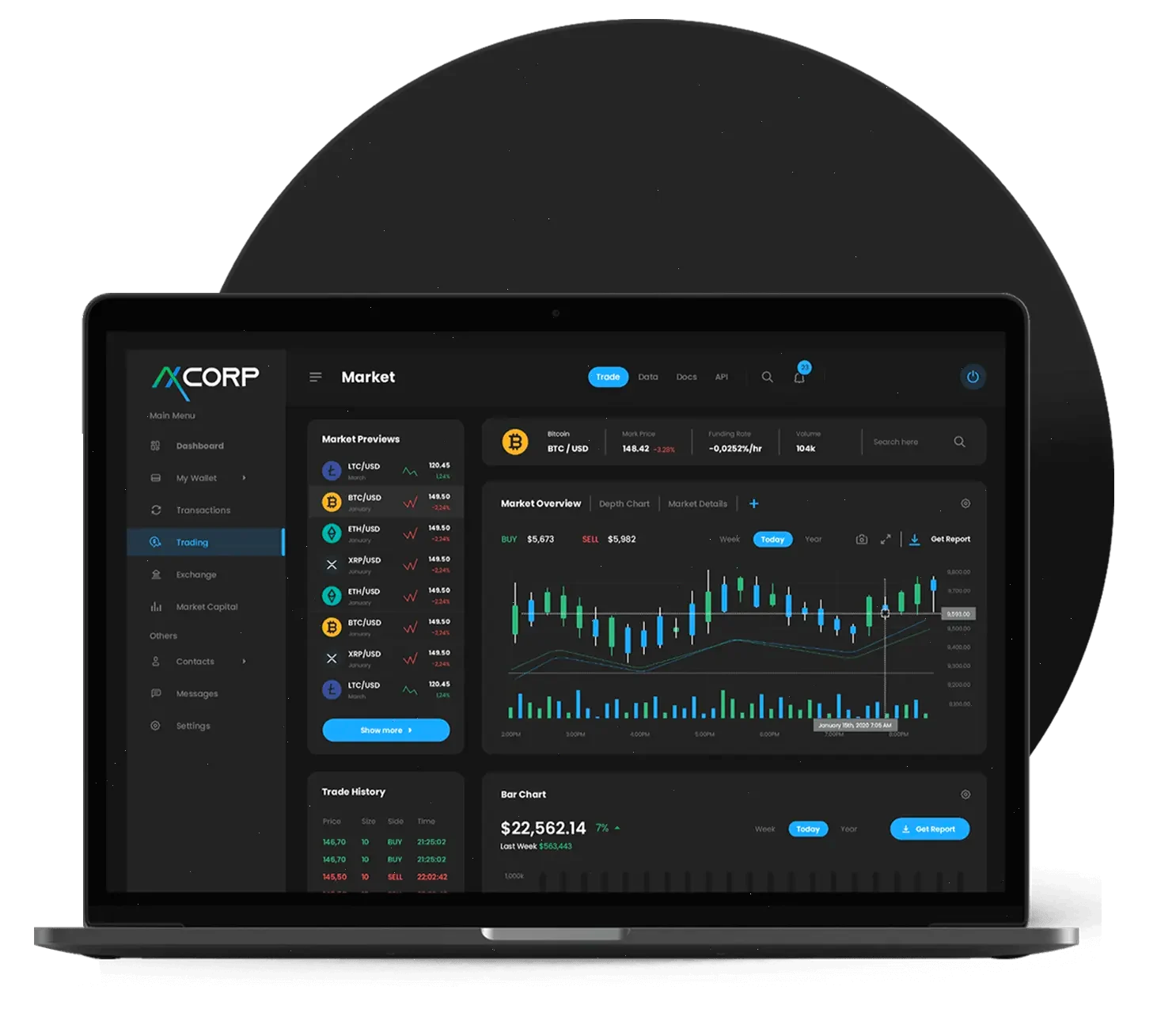 Trade 350 APP herramientas de trading